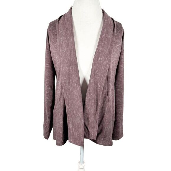 Kuhl Helix Wrap Purple Space Dye Print Cardigan Topper Pockets Outdoors Size S - Picture 1 of 9